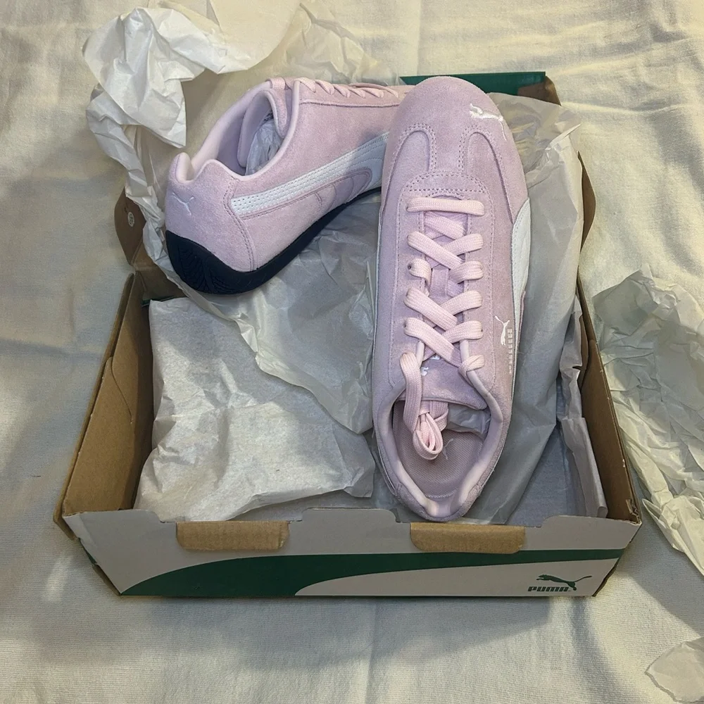 Puma  Pink and White Sneakers - Picture 2 of 5